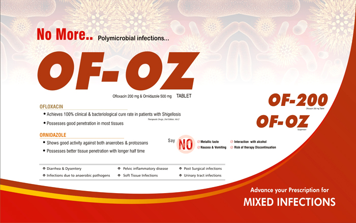 Ofloxacin and Ornidazole Usage Details