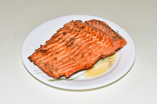 Grilled salmon