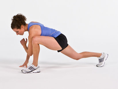 Lunge on Elbows